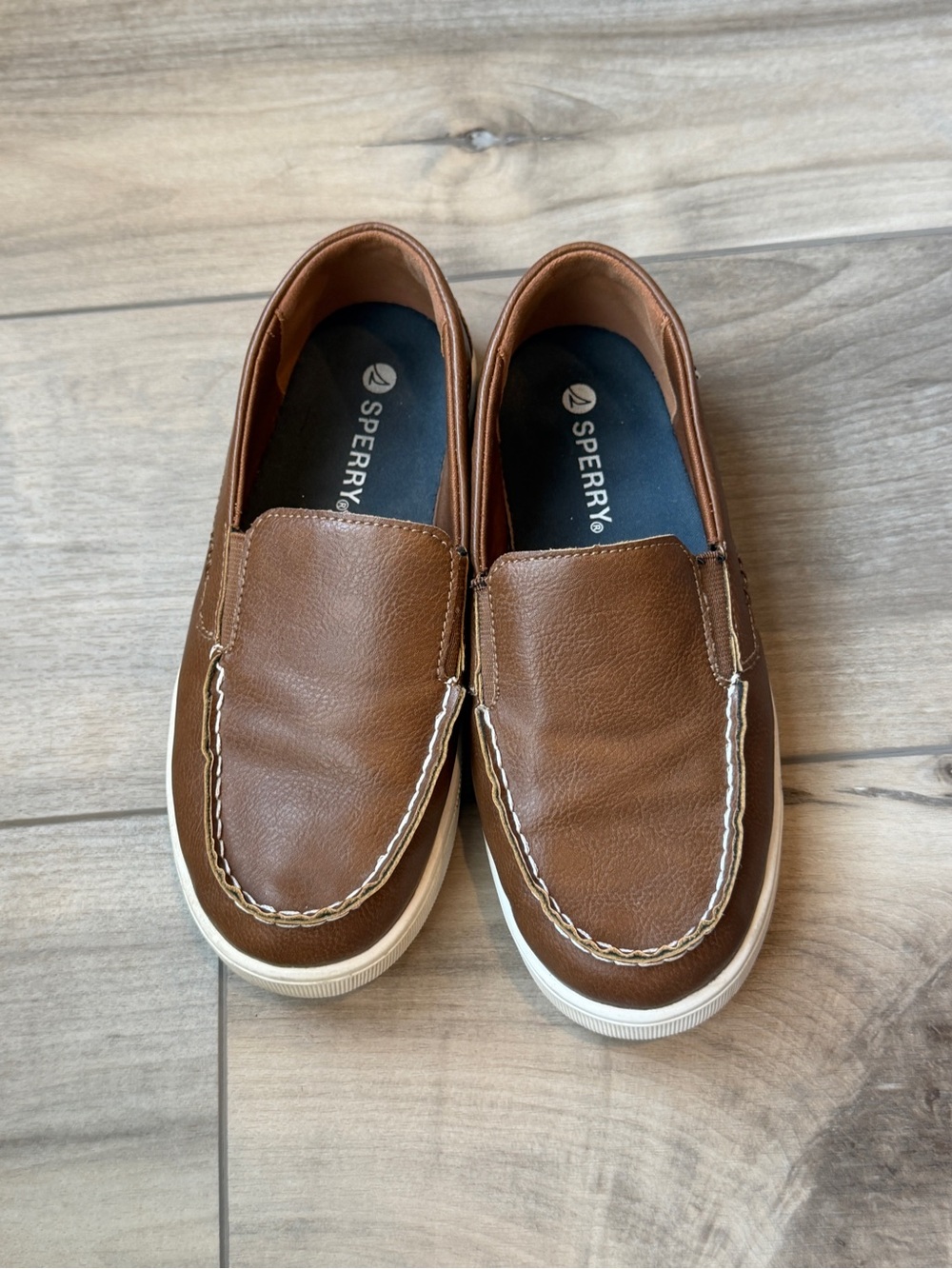 Sperry Boy’s Brown Slip-On Boat Shoes